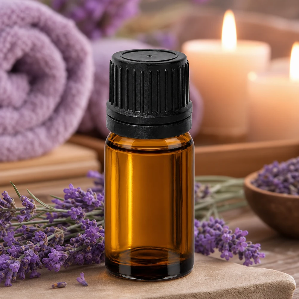 10 ml butelka z zakraplaczem 1 mm czarna OV BrownLine UT18/10 Mała butelka z zakraplaczem o pojemności 10 ml w kolorze bursztynowym z czarnym wieczkiem do aromaterapii i kosmetyków