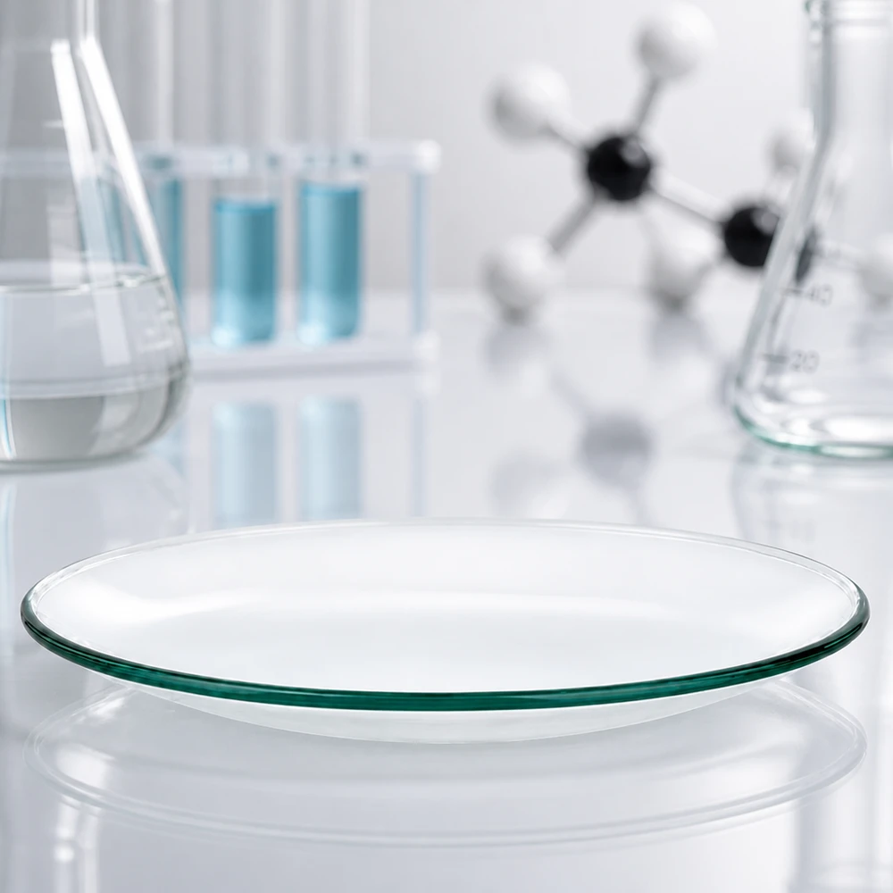 Szklane naczynie laboratoryjne o średnicy 110 mm z gładką powierzchnią do analiz chemicznych
