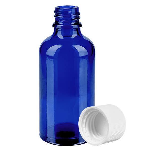 Butelka 50 ml 11 mm SV bia&#322;a STD KiSi BlueLine UT18/50