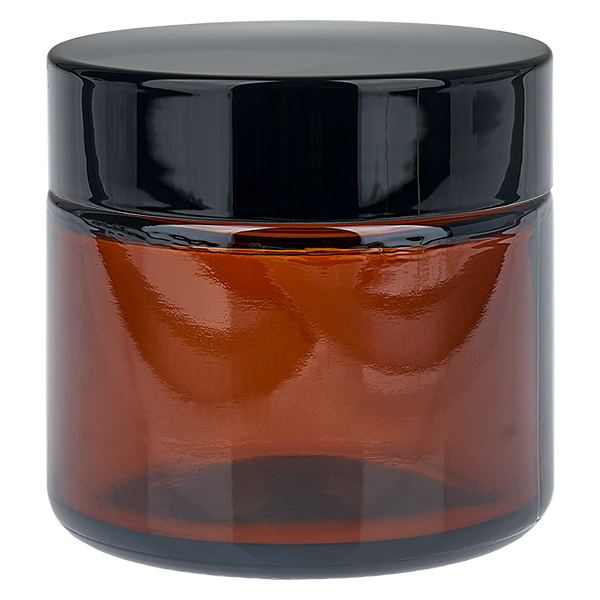 Szklany słoik 60 ml brązowy z pokrywką UNiTWIST Szklany słoik 60 ml brązowy z pokrywką UNiTWIST
