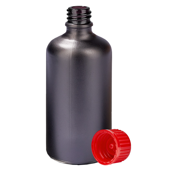 Butelka 100 ml 11 mm SV czerwona STD BlackLine UT18/100