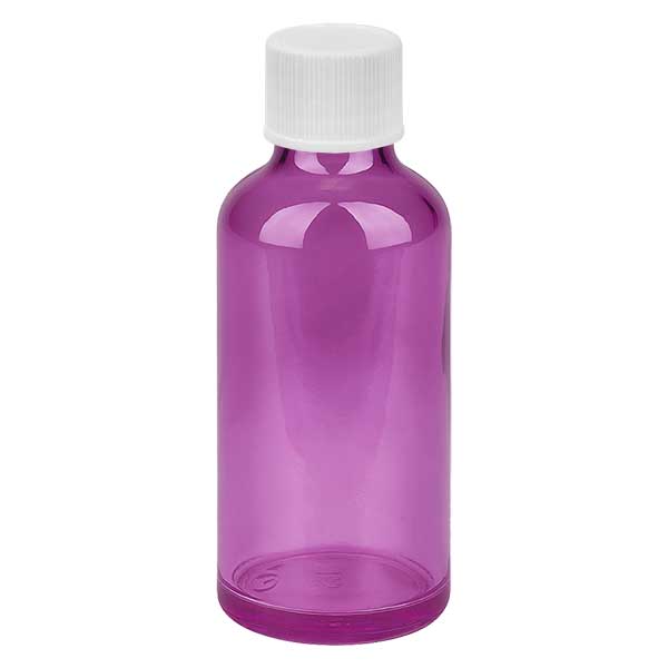 Butelka 50 ml z zakr&#281;tk&#261; 11 mm, bia&#322;a, standardowa PurpleLine UT18/50