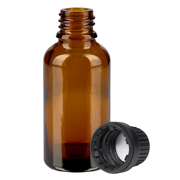 Butelka 30 ml 11 mm SV czarna OV BrownLine UT18/30