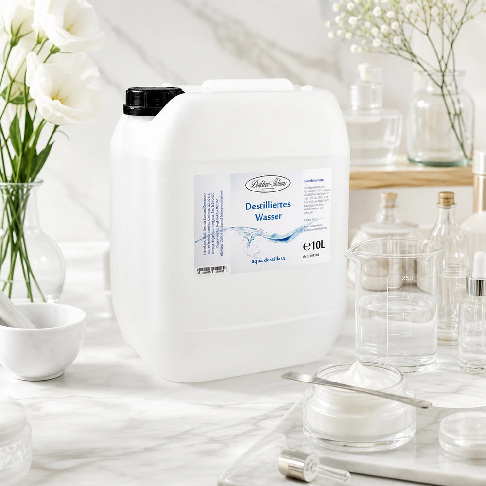 10 litrów wody destylowanej Doktor-Klaus Doktor-Klaus destilliertes Wasser 10 Liter Vorratskanister für Apotheken und Praxisbedarf