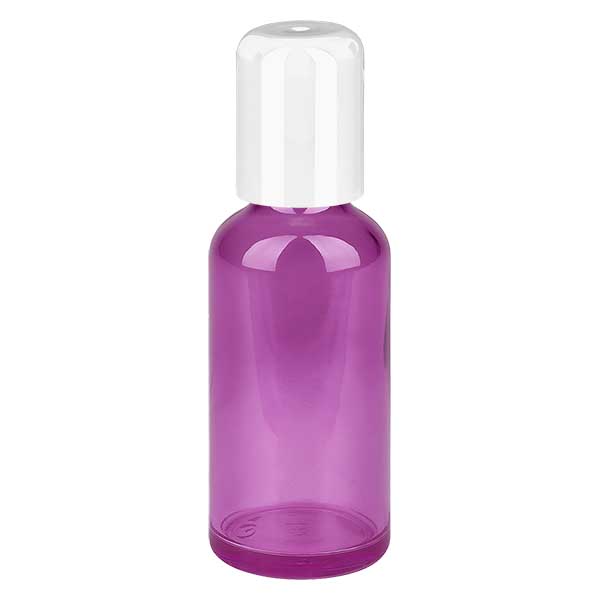 Butelka typu roll-on 50 ml, bia&#322;a, standardowa PurpleLine UT18/50