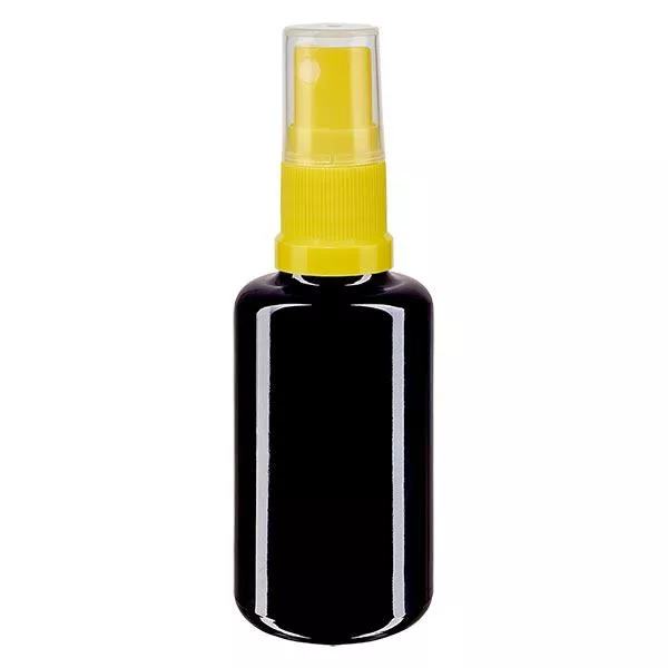 Butelka apteczna viol. 30ml spray mocowanie żółty Butelka apteczna viol. 30ml spray mocowanie żółty