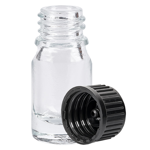 Butelka 5 ml, 11 mm SV, czarna STD ClearLine UT18/5