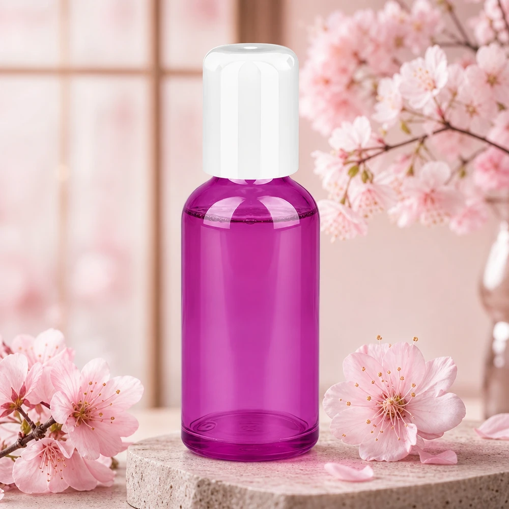 Butelka typu roll-on 50 ml, biała, standardowa PurpleLine UT18/50 Butelka roll-on 50 ml z praktyczną białą nasadką do mobilnej aplikacji zapachów