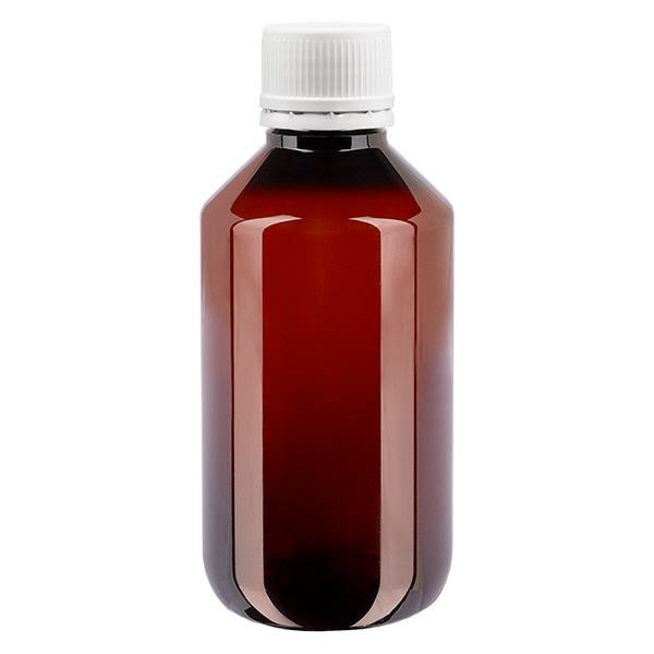 Butelka PET 200 ml z białymi drobnymi rowkami OV Butelka PET 200 ml z białymi drobnymi rowkami OV
