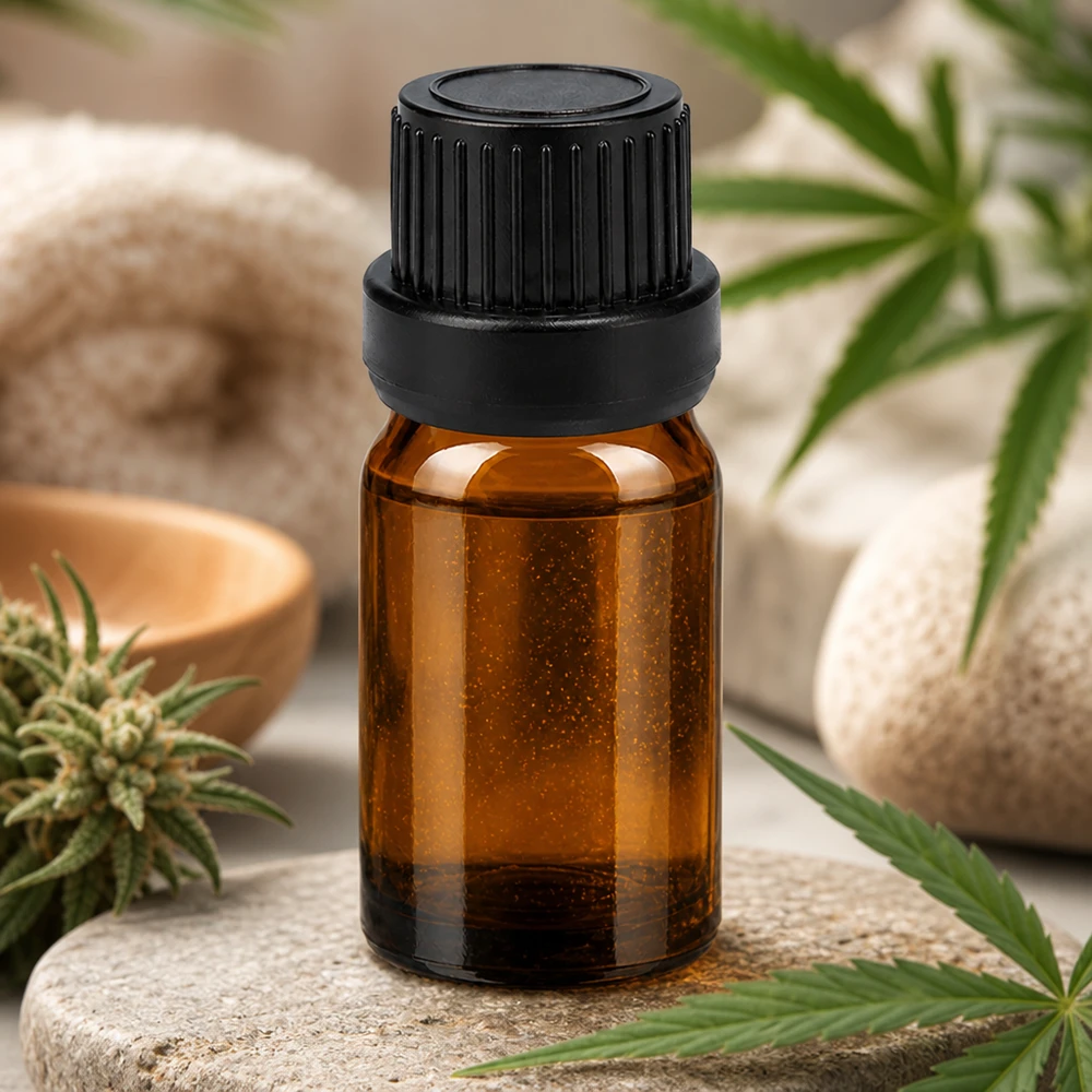 Butelka z zakraplaczem 5 ml 2 mm czarna OV BrownLine UT18/5 Wysokiej jakości szklana butelka 5 ml z zakraplaczem do profesjonalnej aromaterapii i kosmetyków