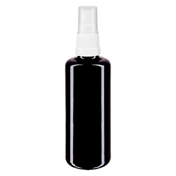 Butelka apteczna viol. 100ml nasadka rozpylająca biała Butelka apteczna viol. 100ml nasadka rozpylająca biała