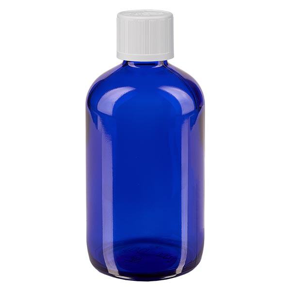 Butelka apteczna niebieska 100ml z kroplomierzem biała KiSi St Butelka apteczna niebieska 100ml z kroplomierzem biała KiSi St