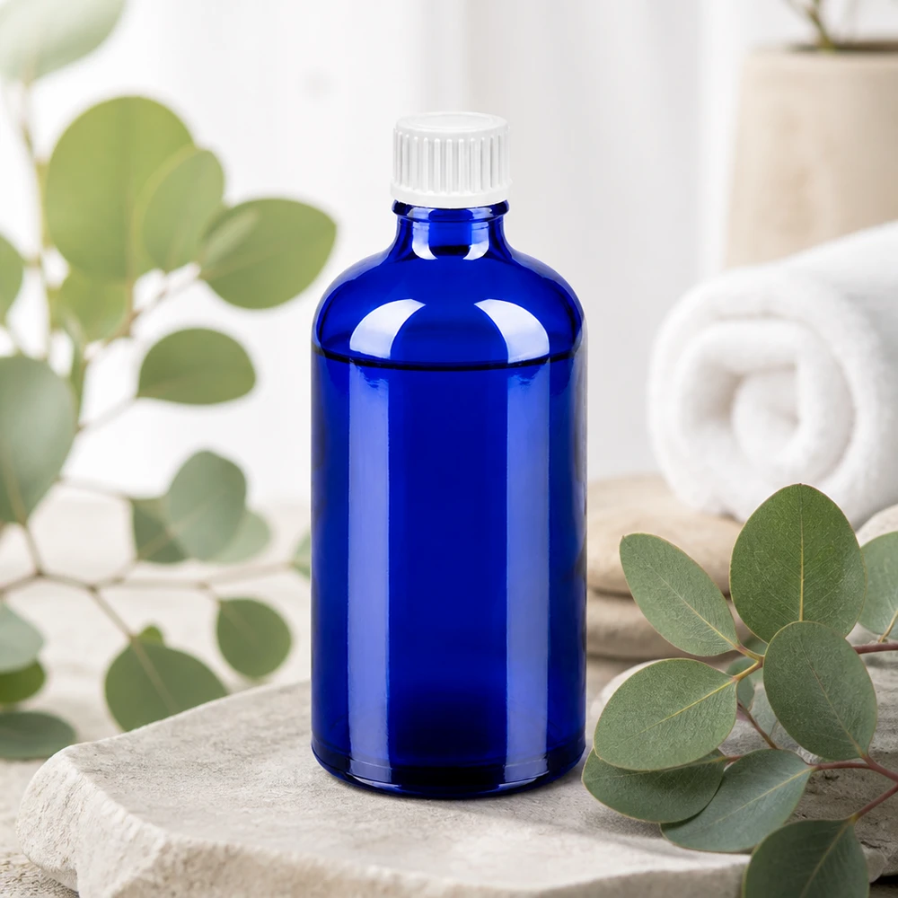 Butelka z kroplomierzem 100 ml 0,9 mm biały STD BlueLine UT18/100 Precyzyjna butelka z zakraplaczem 100 ml niebieska z otworem 0,9 mm do dokładnego dozowania płynów BlueLine UT18