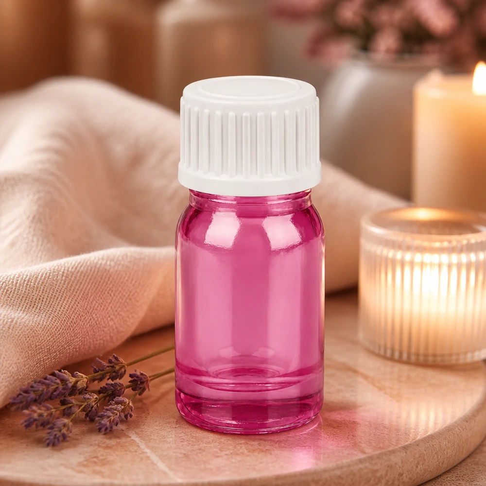 Butelka z zakraplaczem 5 ml 0,9 mm biała standardowa PurpleLine UT18/5 Butelka z zakraplaczem PurpleLine o pojemności 5 ml z gwintem STD UT18/5 i precyzyjną nakrętką z zakraplaczem 0,9 mm w kolorze fioletowym