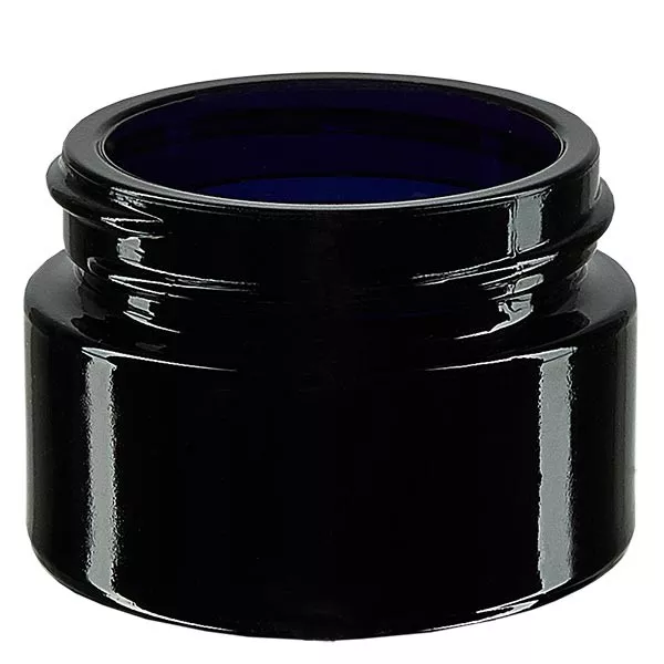 Słoik kosmetyczny z fioletowego szkła 30 ml, bez pokrywki