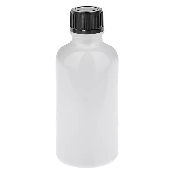 Butelka 50 ml, zamknięcie śrubowe 11 mm, czarne, standardowe WhiteLine UT18/50 Butelka 50 ml, zamknięcie śrubowe 11 mm, czarne, standardowe WhiteLine UT18/50