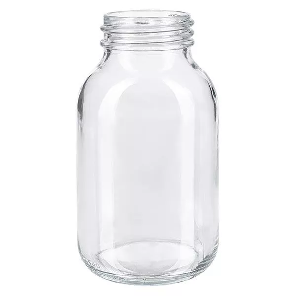 Butelka z szeroką szyjką 500 ml, przezroczyste szkło