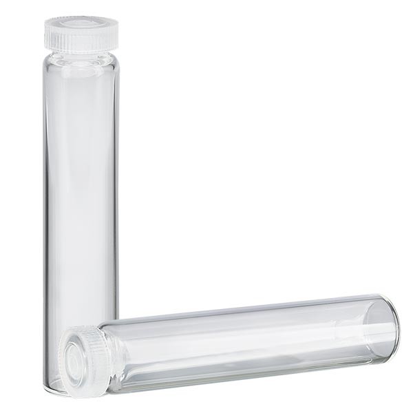 Szklanka z obrzeżem, tuba na esencję z przezroczystego szkła 2 ml Szklanka z obrzeżem, tuba na esencję z przezroczystego szkła 2 ml