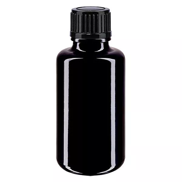 Butelka apteczna viol. 30ml kroplówka v. 1mm czarny szt.