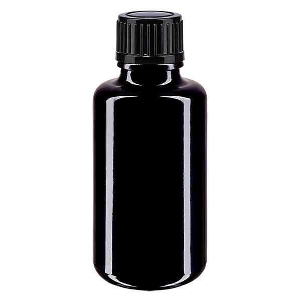 Butelka apteczna viol. 30ml kroplówka v. 1mm czarny szt. Butelka apteczna viol. 30ml kroplówka v. 1mm czarny szt.