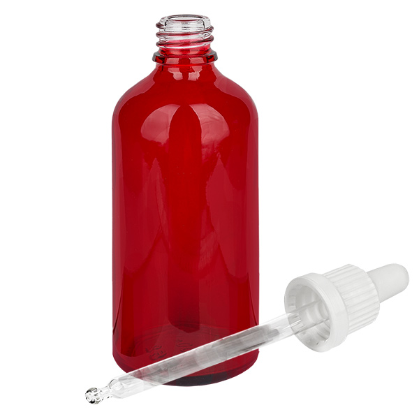 Butelka z pipet&#261; 100 ml bia&#322;a OV RedLine UT18/100