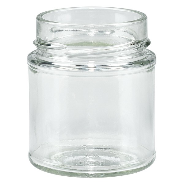 Szklany słoik 154ml przezroczysty, bez pokrywki, gwint TO58deep