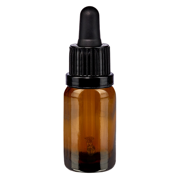 Butelka z pipetą 10 ml, czarna OV BrownLine UT18/10