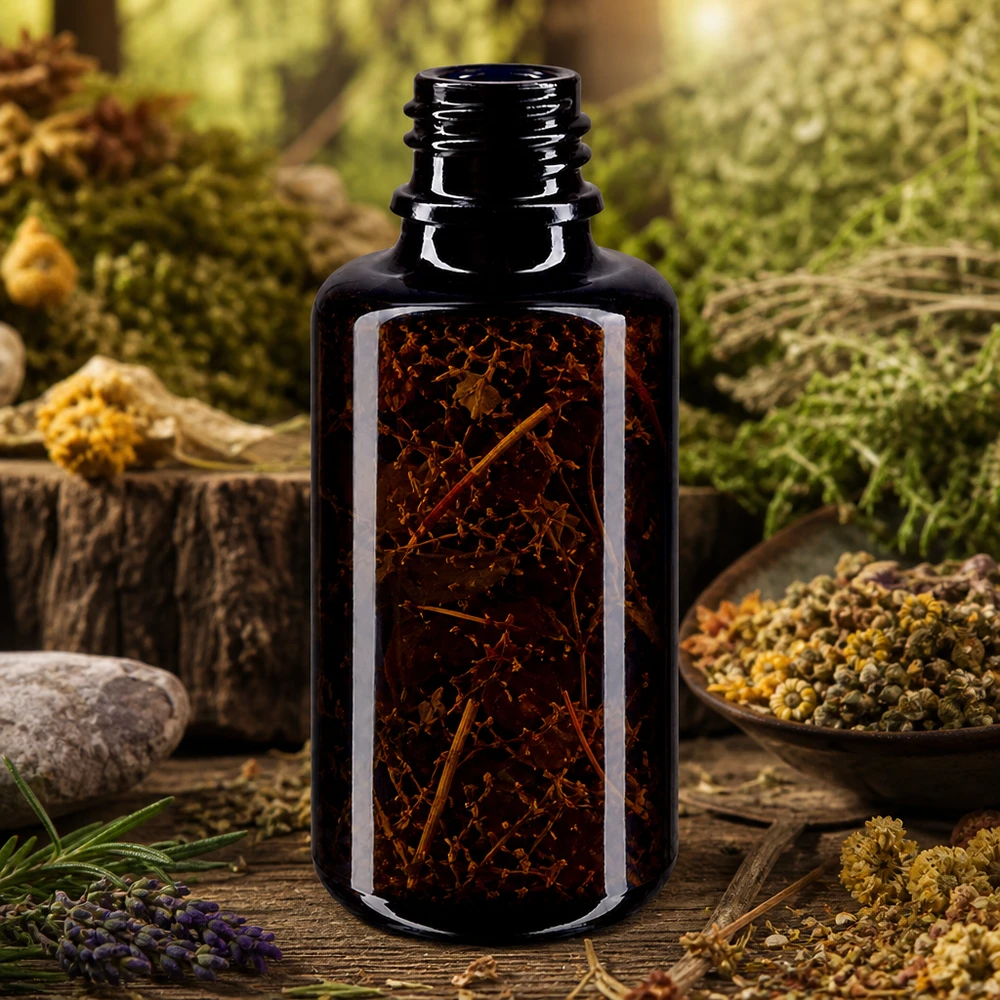 Butelka z fioletowego szkła 30ml DIN 18 (Mironglas) Butelka z zakraplaczem dla farmaceutów Orion 30 ml wykonana z fioletowego szkła Miron do użytku profesjonalnego