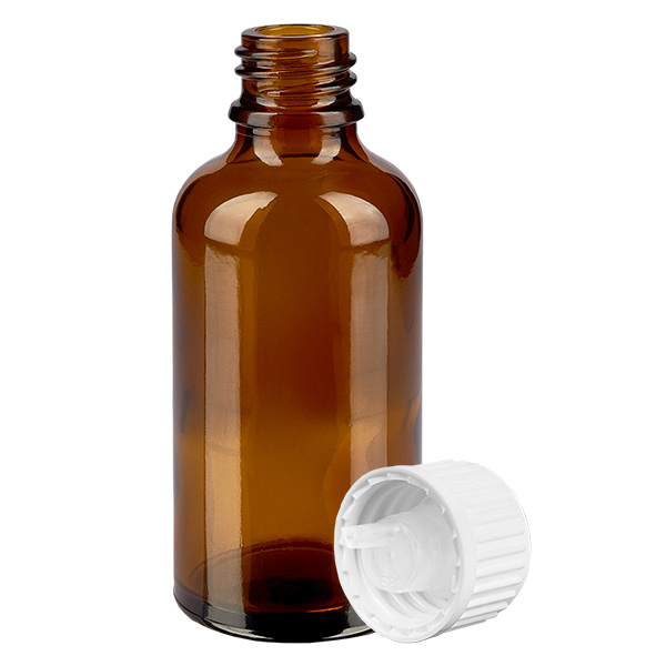 Butelka z kroplomierzem 50 ml 0,9 mm biały STD BrownLine UT18/50