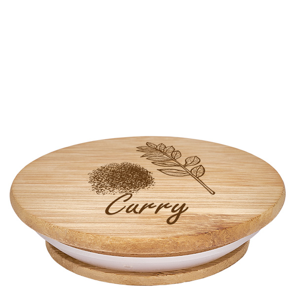 Couvercle en bois "Curry" pour WECK RR60
