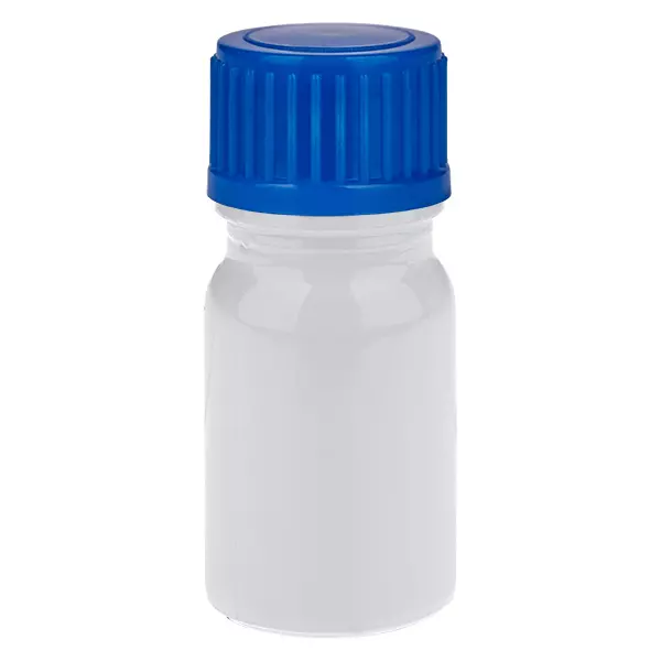 Butelka 5 ml z zakrętką 11 mm, niebieska, standardowa WhiteLine UT18/5 Butelka 5 ml z zakrętką 11 mm, niebieska, standardowa WhiteLine UT18/5