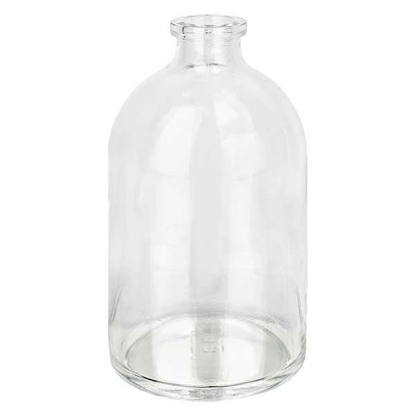 Butelka iniekcyjna z przezroczystego szkła 100 ml Butelka iniekcyjna z przezroczystego szkła 100 ml