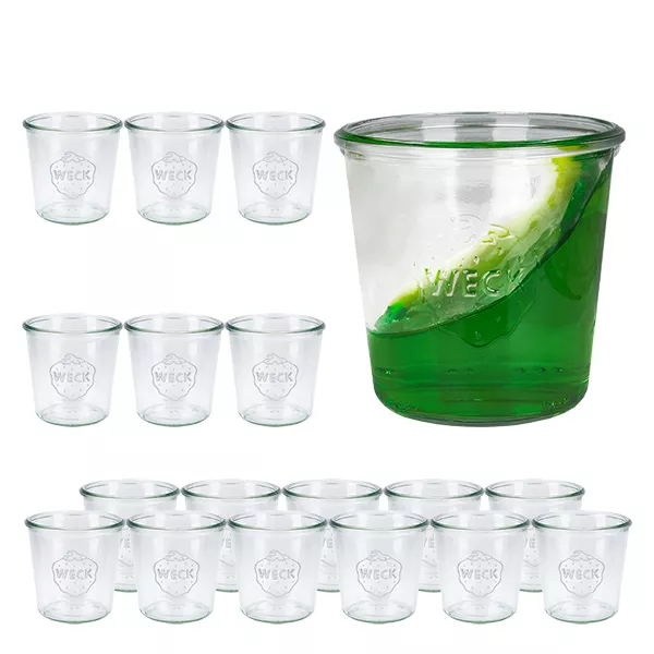 Zestaw 18 słoików Weck 580 ml, słoiki z pokrywką Zestaw 18 słoików Weck 580 ml, słoiki z pokrywką