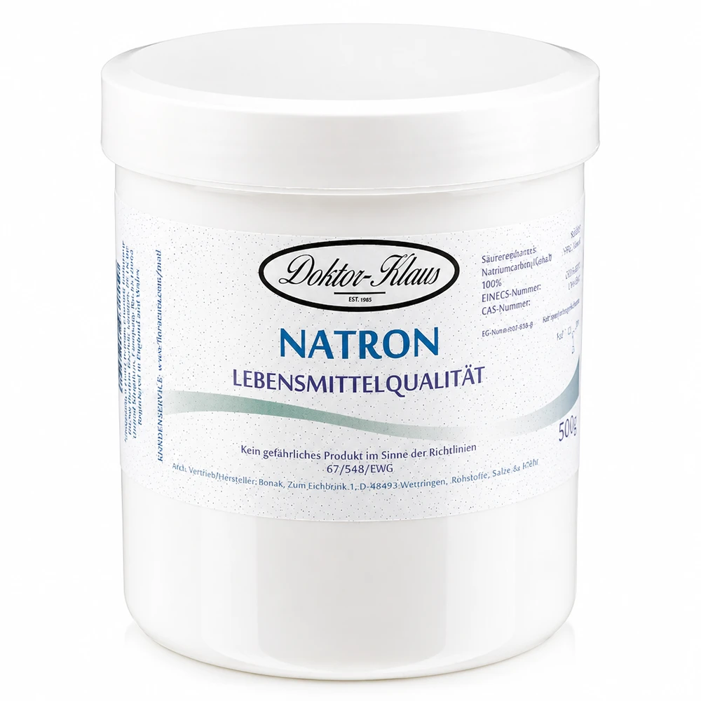 500 g sody oczyszczonej Doctor Klaus 500 g sody oczyszczonej Doctor Klaus w białej puszce, spożywczej do kuchni i gospodarstwa domowego