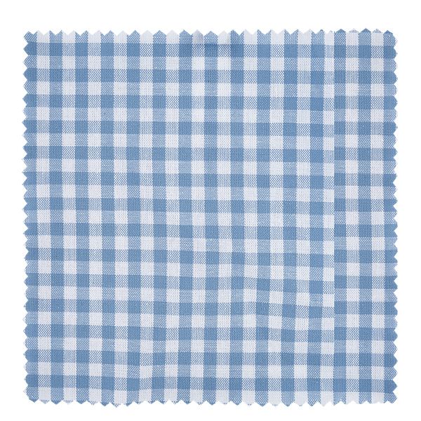 Tkanina serwetka jasnoniebieska w kratk&#281; 120x120mm kwadratowa