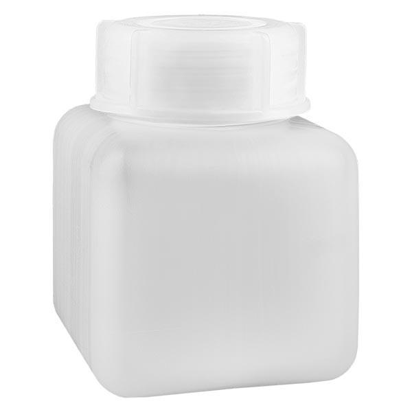 Butelka na chemikalia 500 ml, szeroka szyjka z PE-HD, kolor naturalny Butelka na chemikalia 500 ml, szeroka szyjka z PE-HD, kolor naturalny