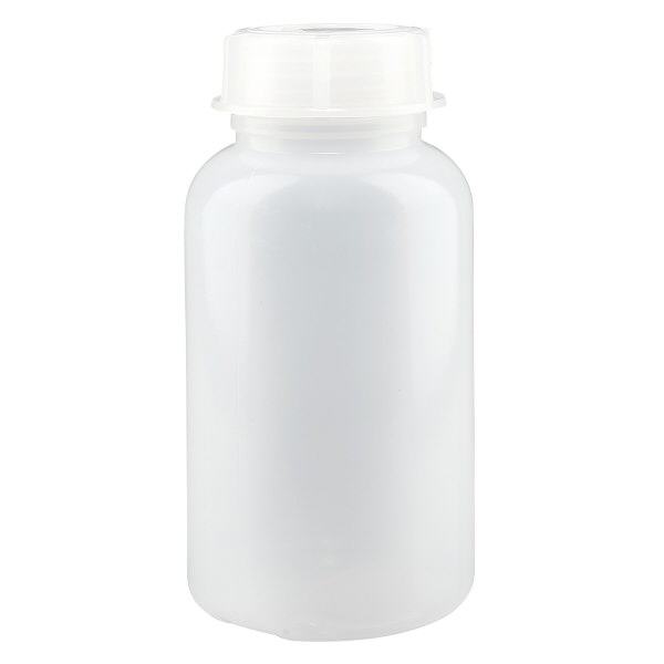 Butelka laboratoryjna 500 ml z szeroką szyjką i zakrętką Butelka laboratoryjna 500 ml z szeroką szyjką i zakrętką