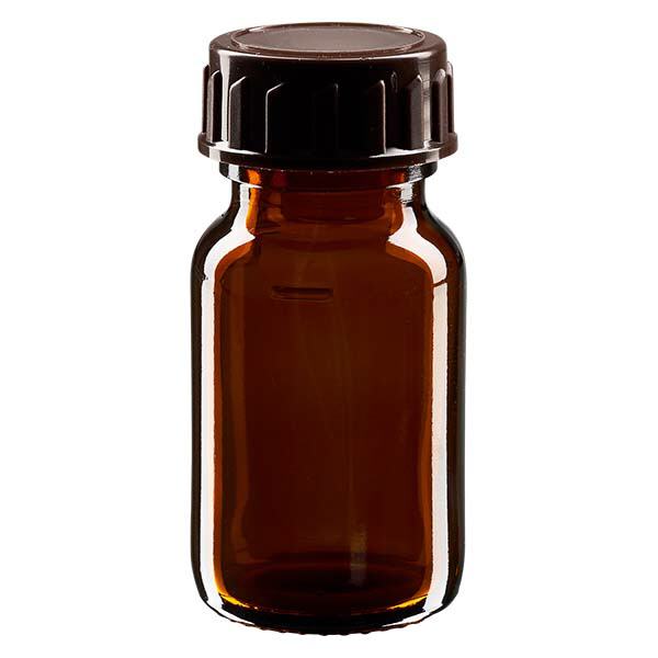Butelka na leki 30 ml brązowa, z zakrętką brązową ApoGlas. Farmaceutyczna jakość produkcji UE. Gwint 28 mm (PP28). (syrop, butelka z lekkiego szkła) Butelka na leki 30 ml brązowa, z zakrętką brązową ApoGlas. Farmaceutyczna jakość produkcji UE. Gwint 28 mm (PP28). (syrop, butelka z lekkiego szkła)