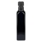 Kwadratowa butelka z fioletowego szkła 250 ml (butelka na olej), UNI 10155 31,5x 24, z czarną zakrętką 103574 Kwadratowa butelka z fioletowego szkła 250 ml (butelka na olej), UNI 10155 31,5x 24, z czarną zakrętką 103574