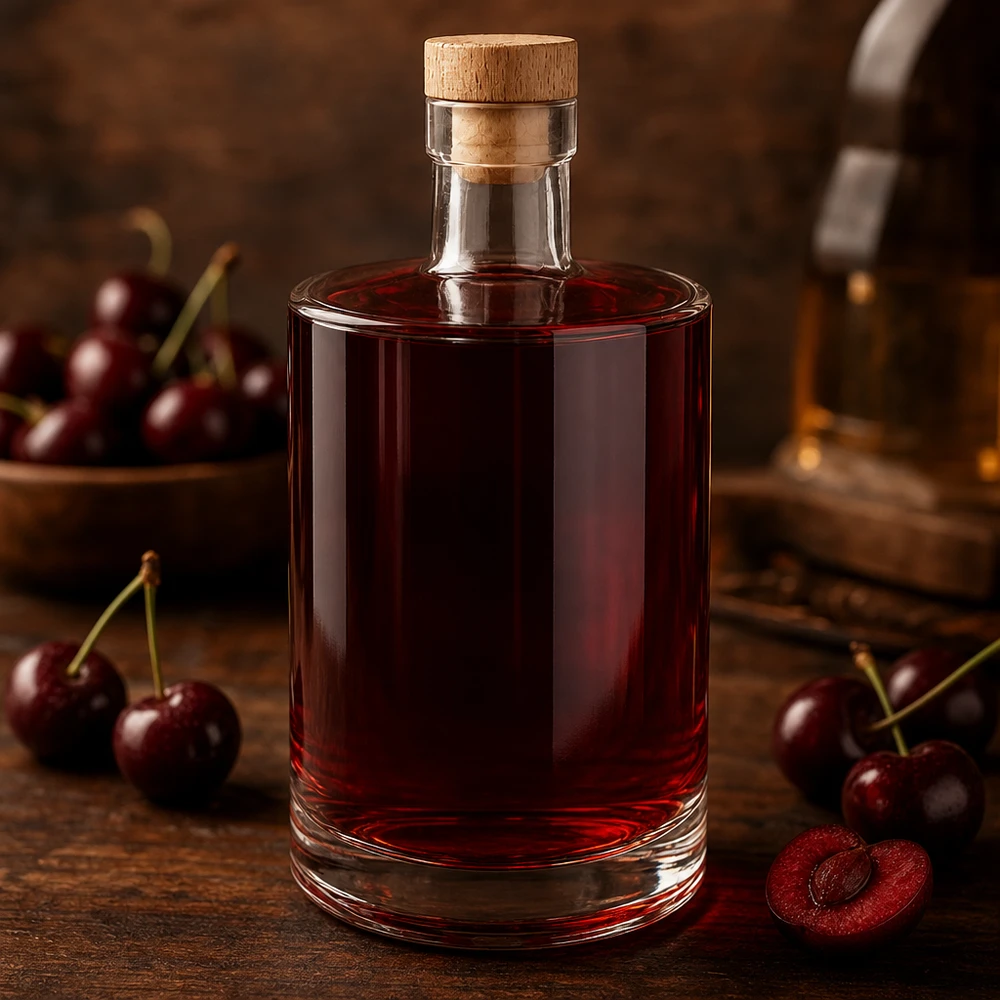 Butelka szklana 700 ml Marie z drewnianym korkiem UNiTWIST®