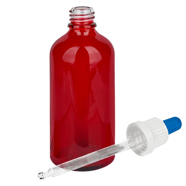 Butelka z pipetą 100 ml biała/niebieska OV RedLine UT18/100 Butelka z pipetą 100 ml biała/niebieska OV RedLine UT18/100