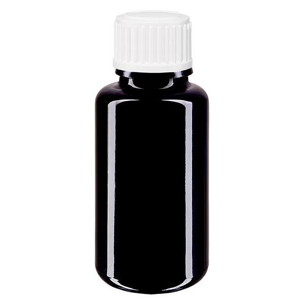 Butelka apteczna viol. 20ml zakrętka białe kuleczki St Butelka apteczna viol. 20ml zakrętka białe kuleczki St