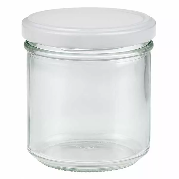 Słoik z pokrywką BasicSeal, biały UN.., 167 ml Słoik z pokrywką BasicSeal, biały UN.., 167 ml