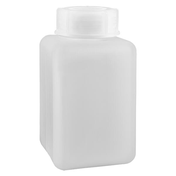 Butelka na chemikalia 1000 ml, szeroka szyjka z PE-HD, kolor naturalny Butelka na chemikalia 1000 ml, szeroka szyjka z PE-HD, kolor naturalny
