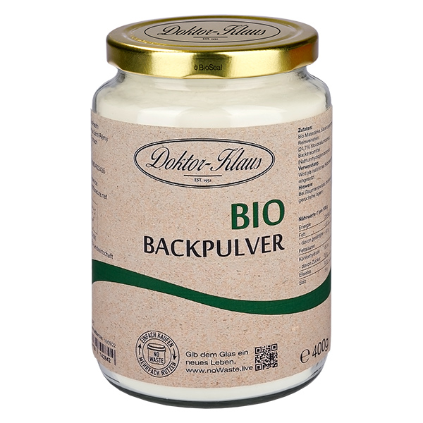 400 g organicznego proszku do pieczenia Doktor-Klaus noWaste 400 g organicznego proszku do pieczenia Doktor-Klaus noWaste