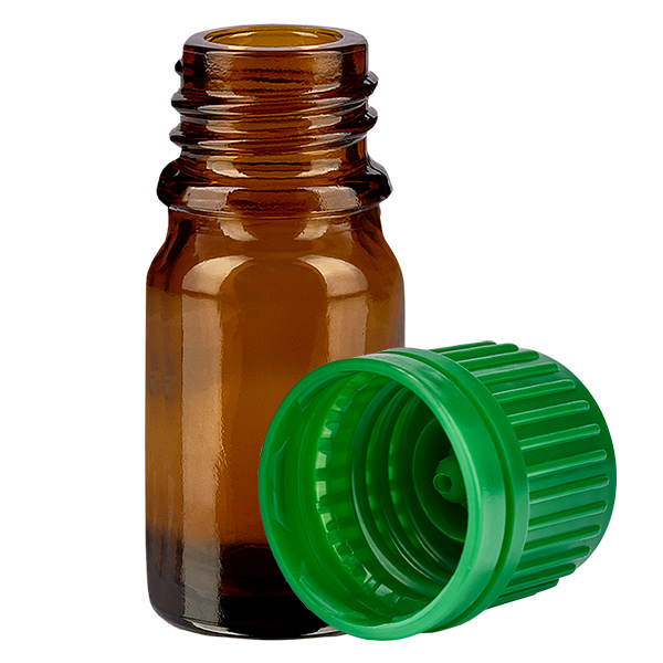 Butelka 5 ml 11 mm SV zielony OV BrownLine UT18/5