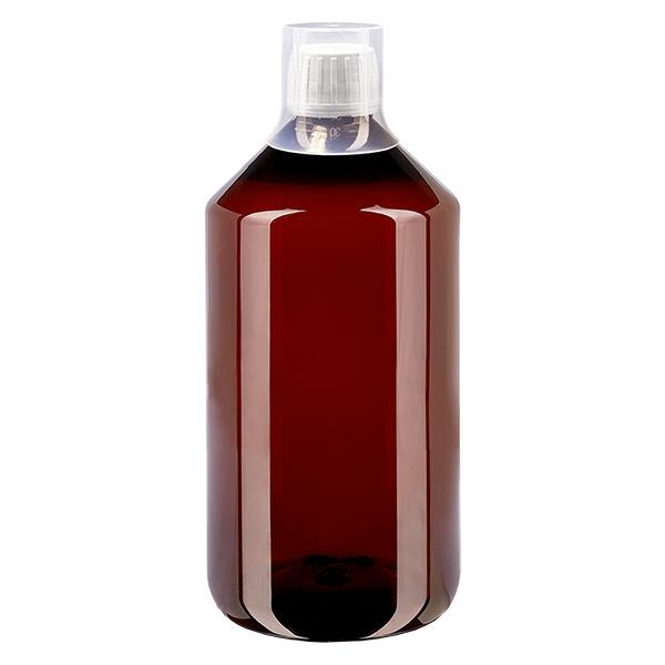 Butelka PET 750ml z bia&#322;&#261; nakr&#281;tk&#261; OV + kubek