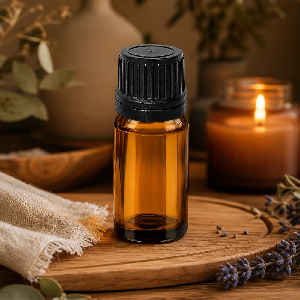 10 ml butelka z zakraplaczem 1 mm czarna OV BrownLine UT18/10 Profesjonalna butelka z zakraplaczem 10 ml z otworem 1 mm do precyzyjnego dozowania kropli w aromaterapii