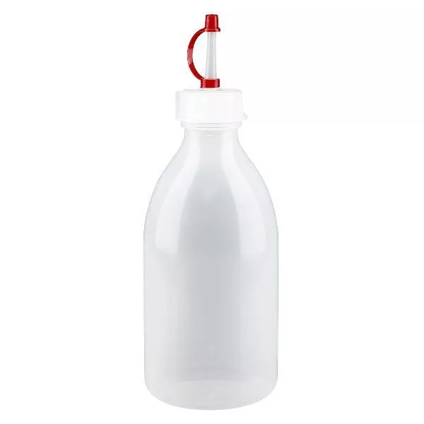 Butelka z zakraplaczem 250 ml, butelka laboratoryjna z wąską szyjką