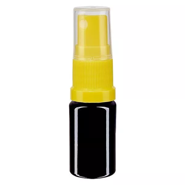 Butelka apteczna viol. 5ml nasadka rozpylająca żółta Butelka apteczna viol. 5ml nasadka rozpylająca żółta